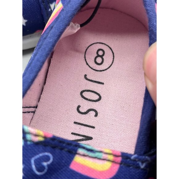 Josiny beauty in every step kids shoes rainbow blue size 8 slip on NEW READ - Picture 7 of 7